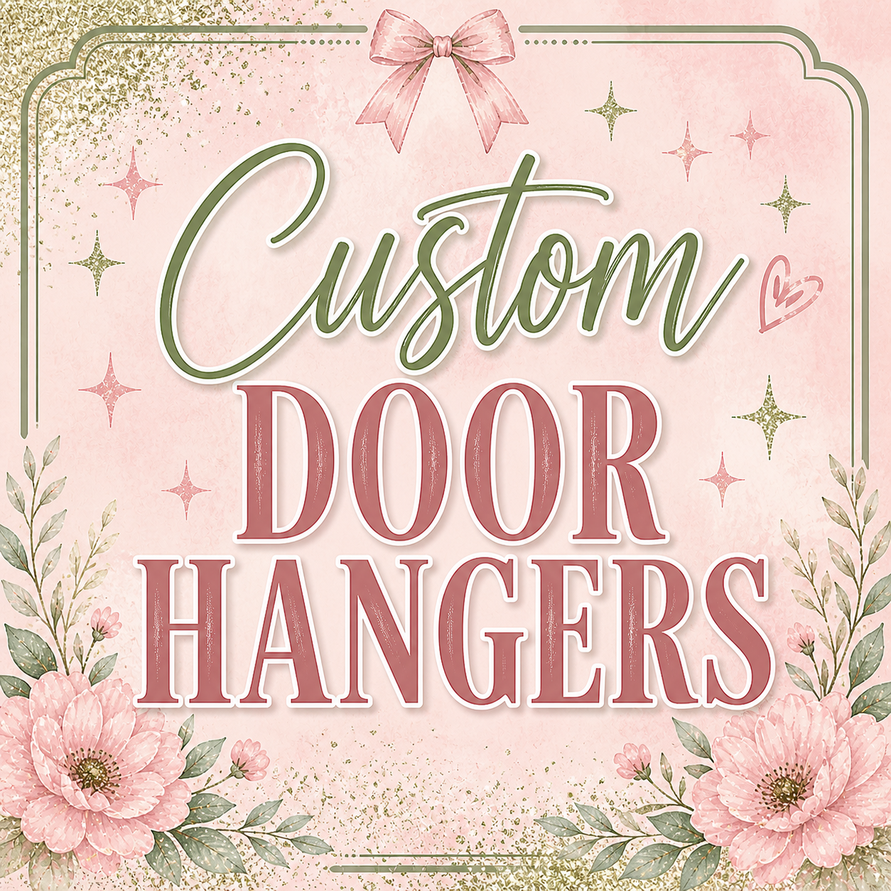 Door hanger with bow Request