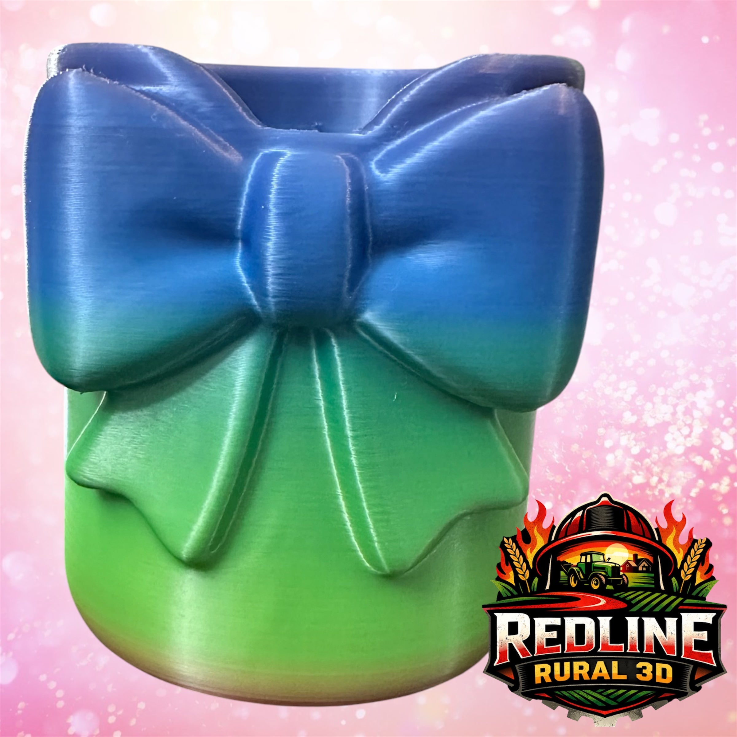 Ombré Bow Pen Cup